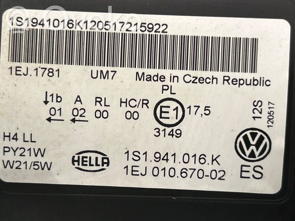 Volkswagen Up Scheinwerfer 