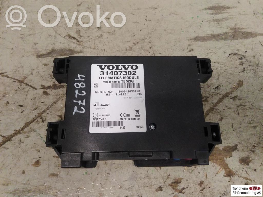 Volvo V60 Otras unidades de control/módulos 