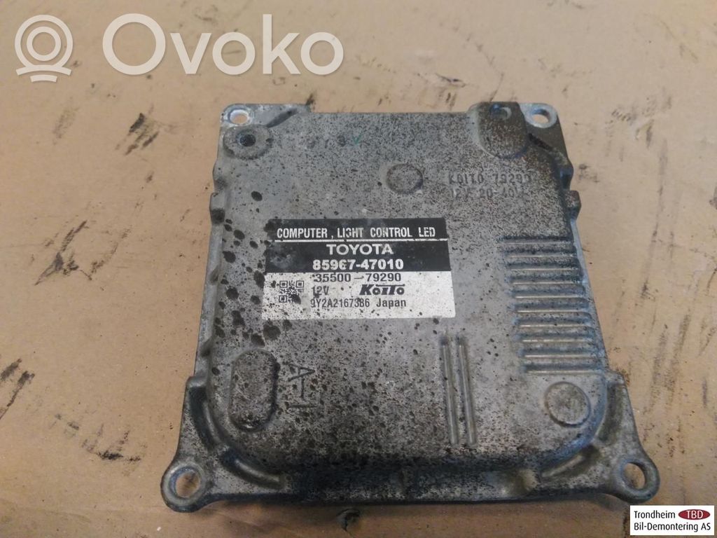 Toyota Prius (XW30) Sterownik / moduł świateł Xenon 