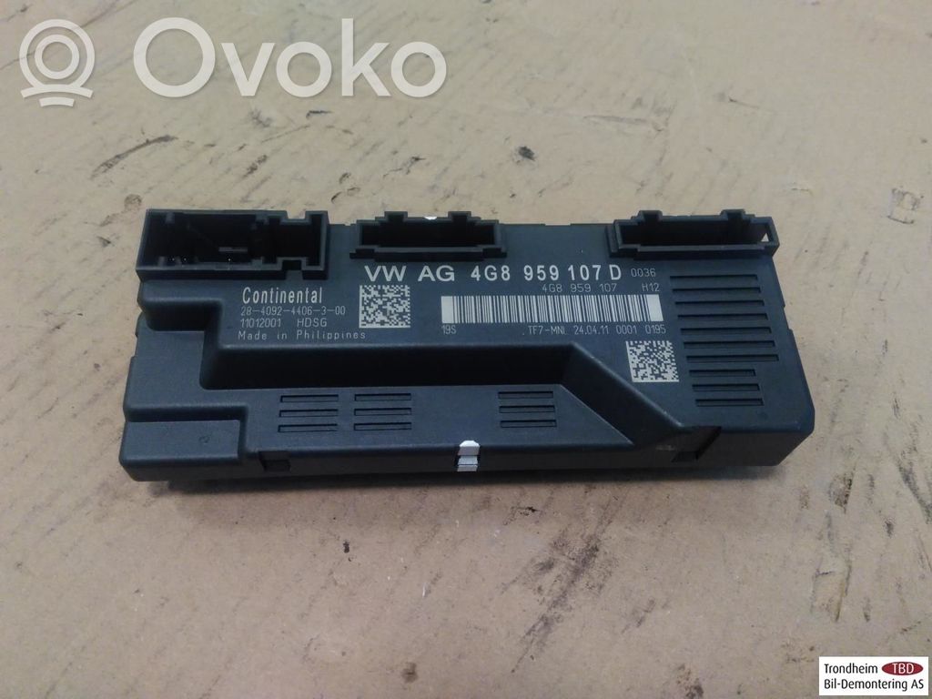 Tailgate/trunk control unit/module   4G8959107D,4G8959107,2840924406300,2840924406300,4G8959107,4G8959107D