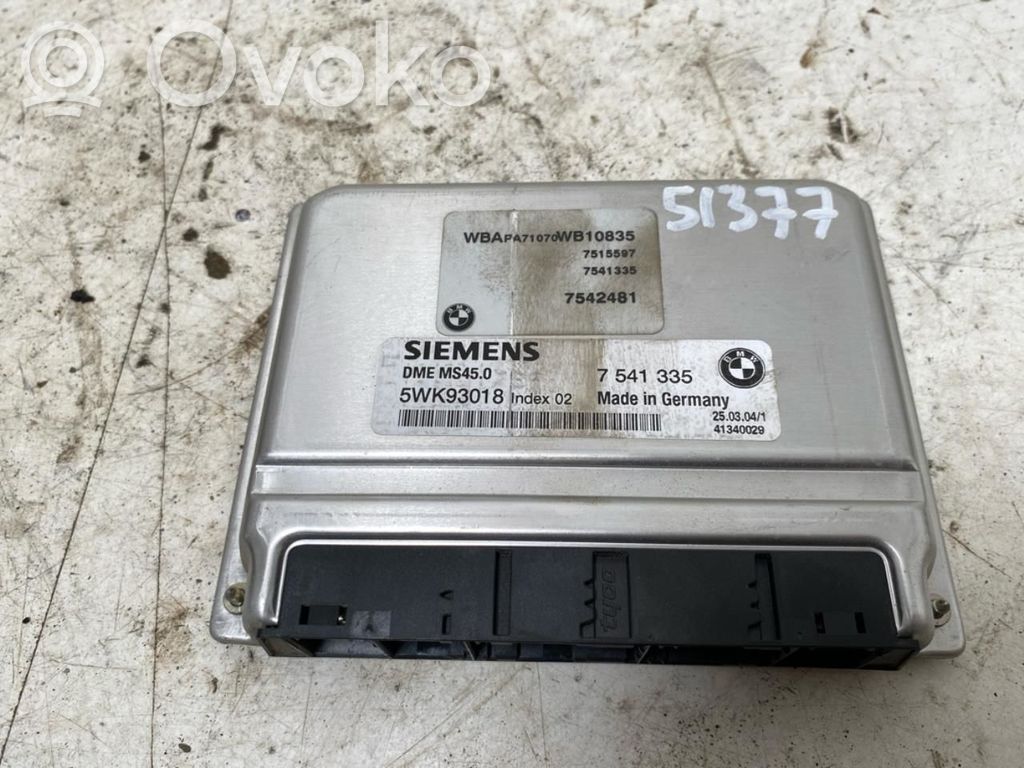 BMW X3 E83 Unidad de control/módulo ECU del motor 