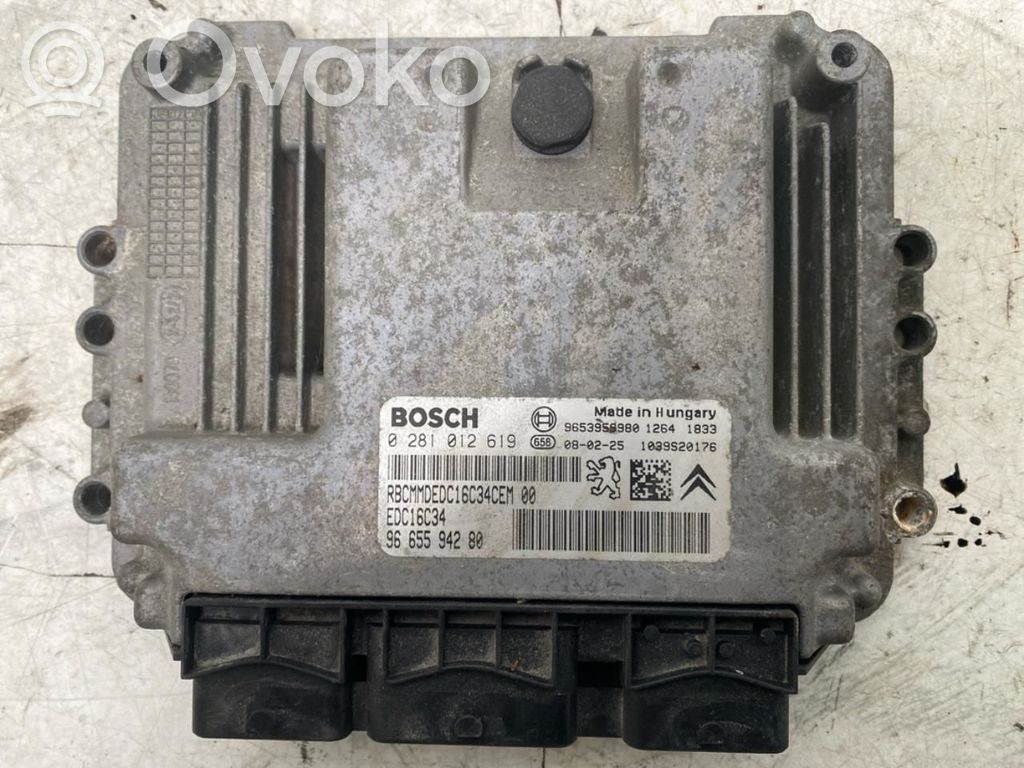 Peugeot Partner Unidad de control/módulo ECU del motor 