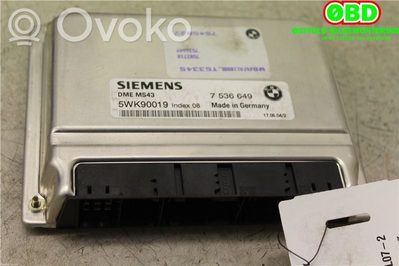 BMW X5 E53 Unidad de control/módulo ECU del motor 