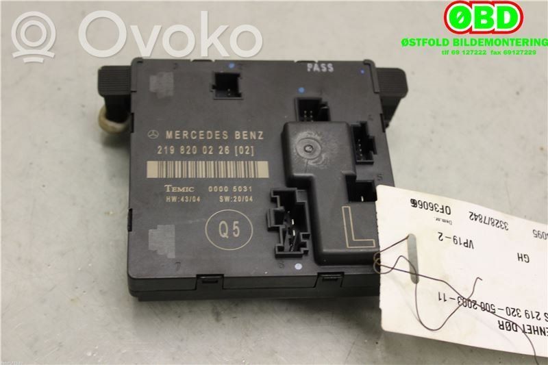 Mercedes-Benz CLS AMG C219 Centralina/modulo portiere