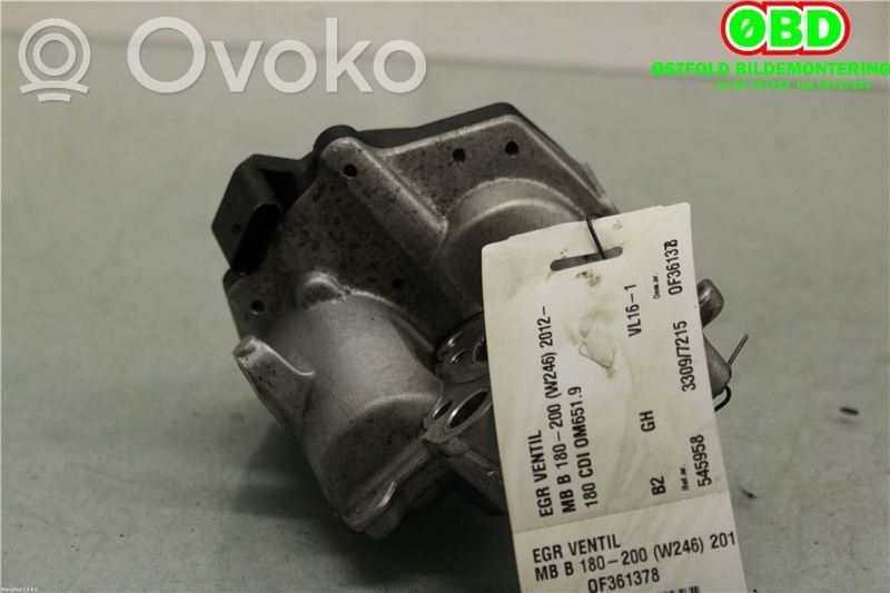 Mercedes-Benz B W246 W242 Supapă EGR 