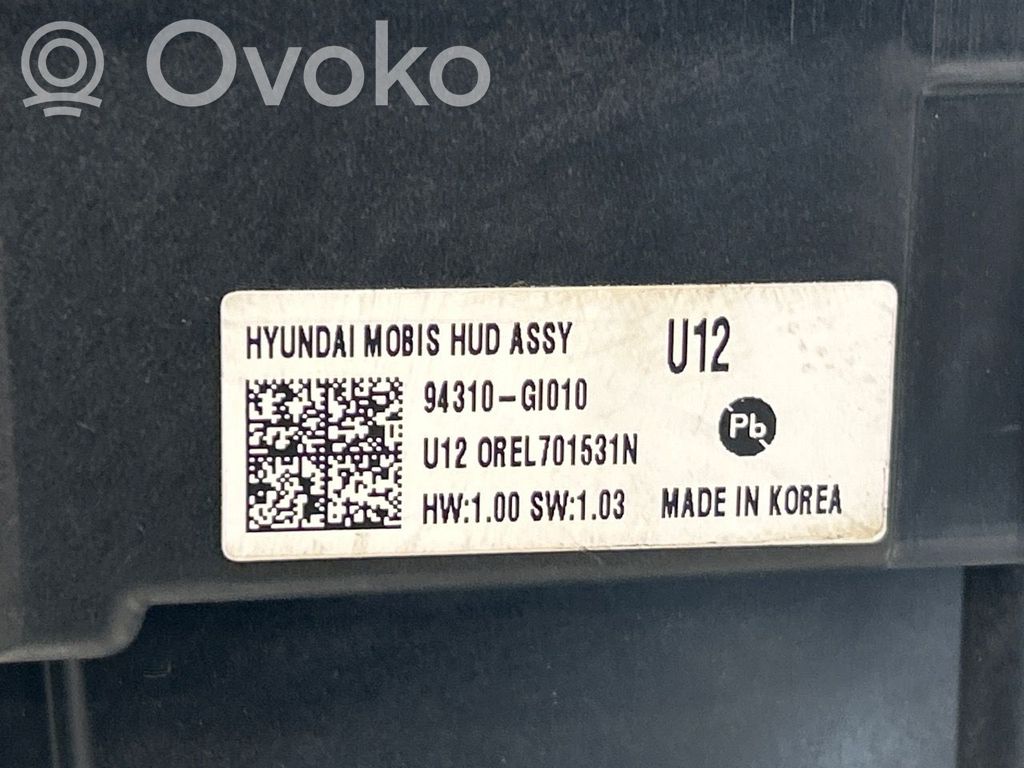Hyundai Ioniq 5 Console centrale, commande de multimédia l'unité principale