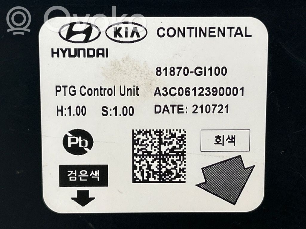 Hyundai Ioniq 5 Steuergerät Heckklappe Kofferraumdeckel