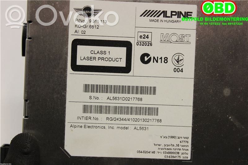 Mini Cooper Countryman R60 Radija/ CD/DVD grotuvas/ navigacija 