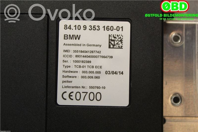 BMW i3 Muut ohjainlaitteet/moduulit 