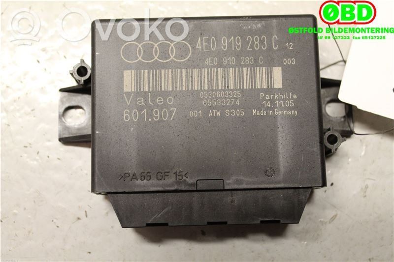 Pysäköintitutkan (PCD) ohjainlaite/moduuli   4E0910283D,4E0910283C,4E0910283C,4E0910283C,4E0910283D