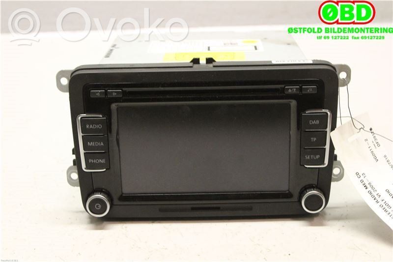 Volkswagen Golf VI Unità principale autoradio/CD/DVD/GPS 