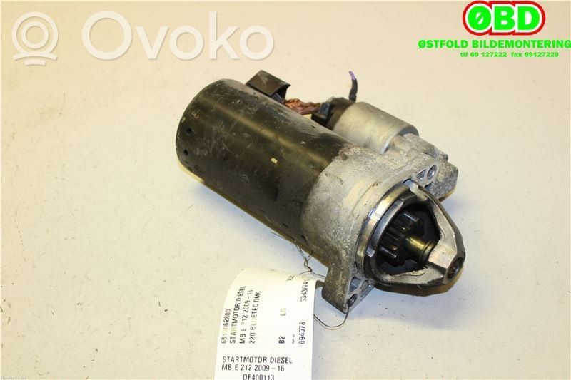 Mercedes-Benz E W212 Electromotor 