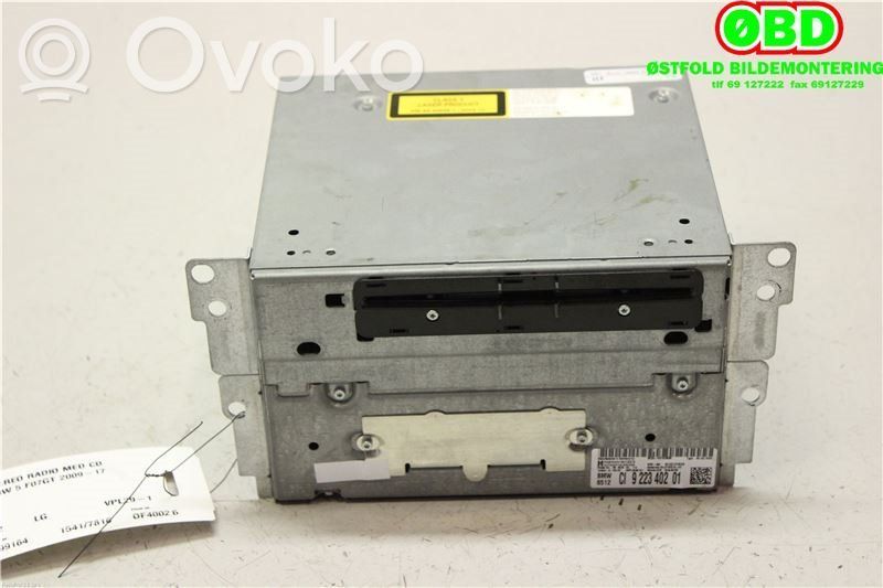 BMW 5 F10 F11 Panel / Radioodtwarzacz CD/DVD/GPS 