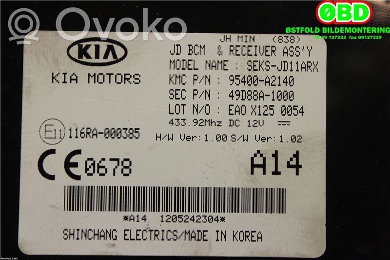 KIA Ceed Autres unités de commande / modules 