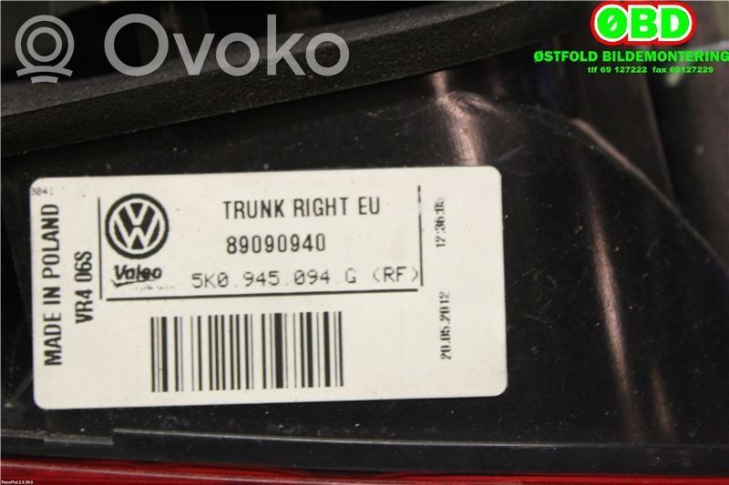 Volkswagen Golf VI Luci posteriori