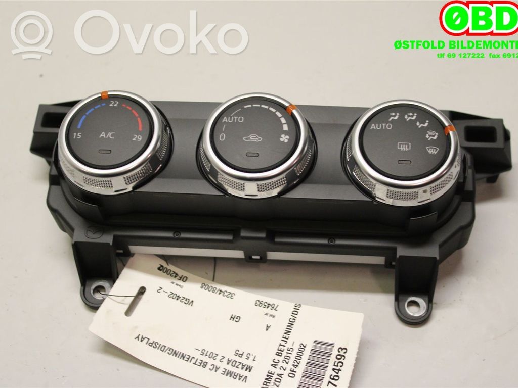 Mazda 2 Climate control/heater control trim 