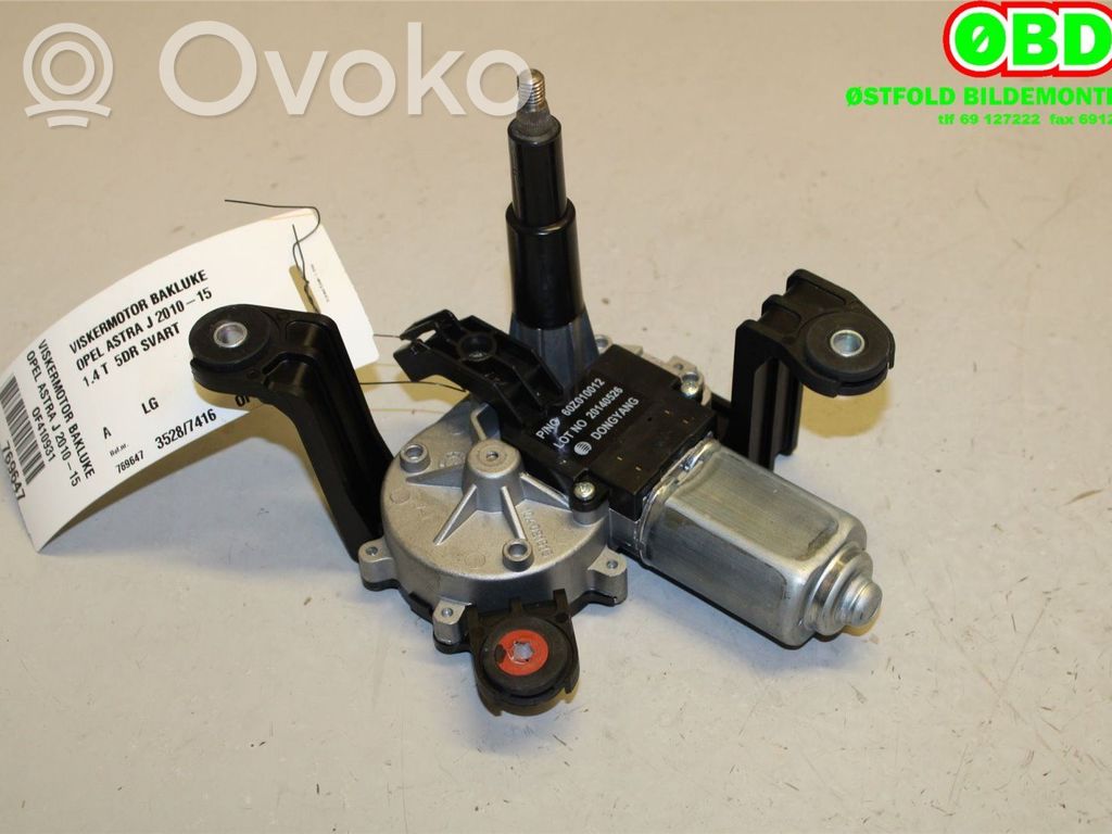 Opel Astra J Motor ștergător lunetă 