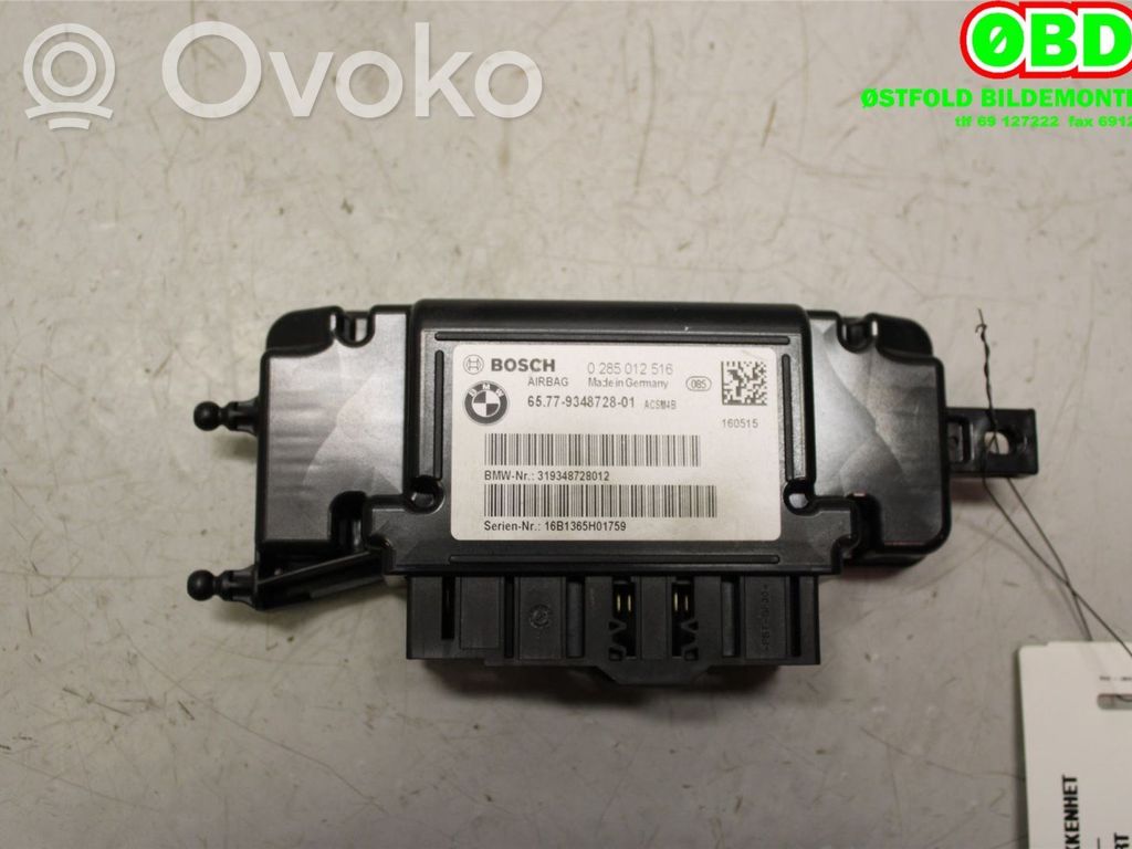 BMW 3 F30 F35 F31 Unitate/modul de comandă airbaguri 