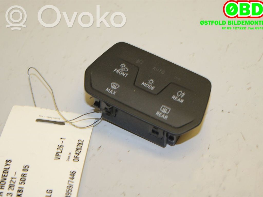 Volkswagen ID.3 Interrupteur d’éclairage 