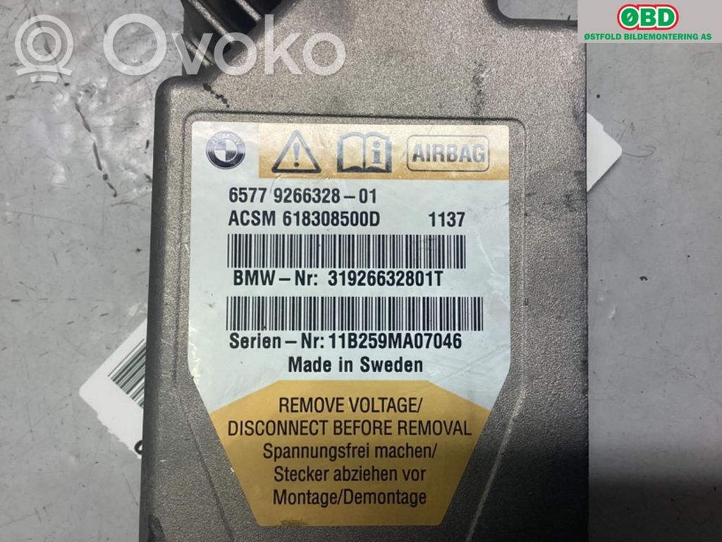 BMW 7 F01 F02 F03 F04 Module de contrôle airbag 