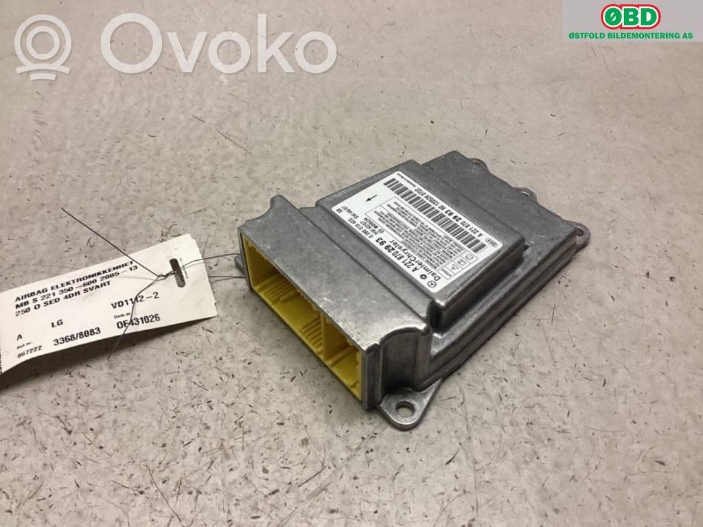 Mercedes-Benz S W221 Airbag control unit/module 
