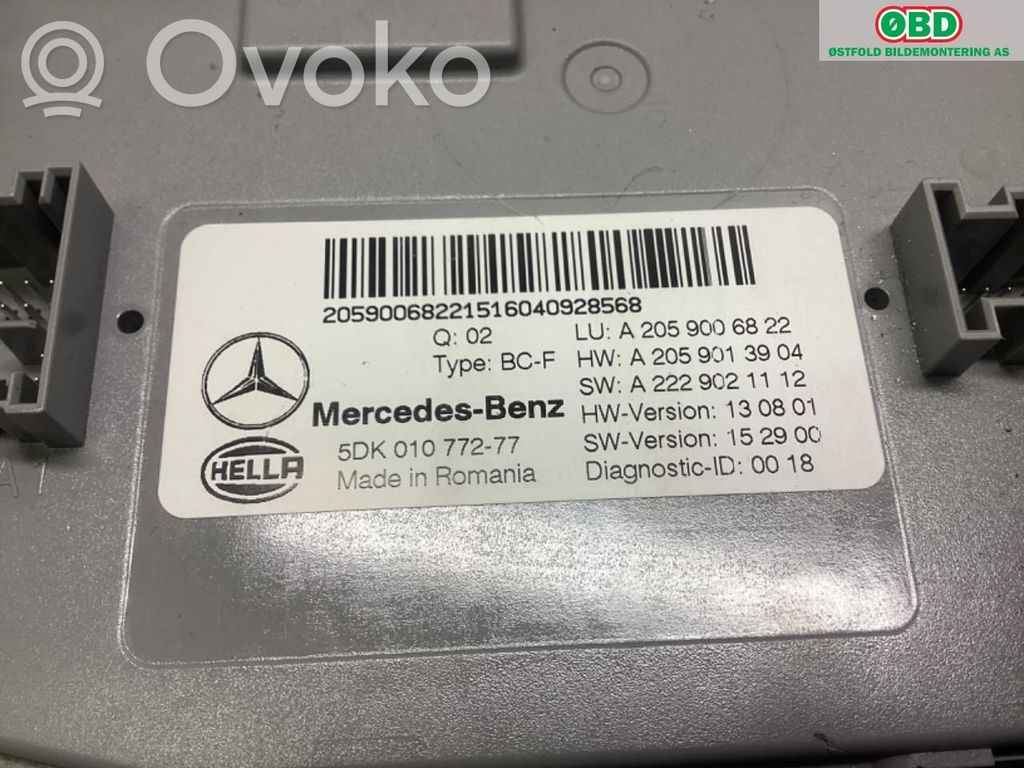 Mercedes-Benz GLC X253 C253 Korin keskiosan ohjainlaite 