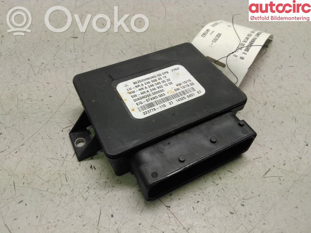 Mercedes-Benz A W176 Modulo di controllo del freno a mano