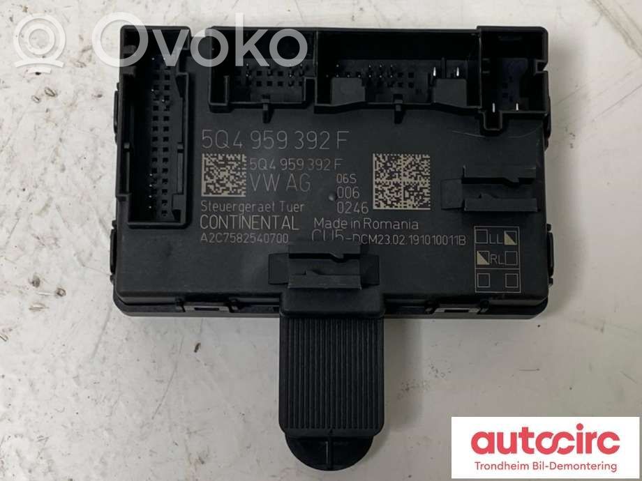Unité de commande module de porte   5Q4959392F,5Q4959392F,A2C7582540700,5Q4959392F,A2C7582540700