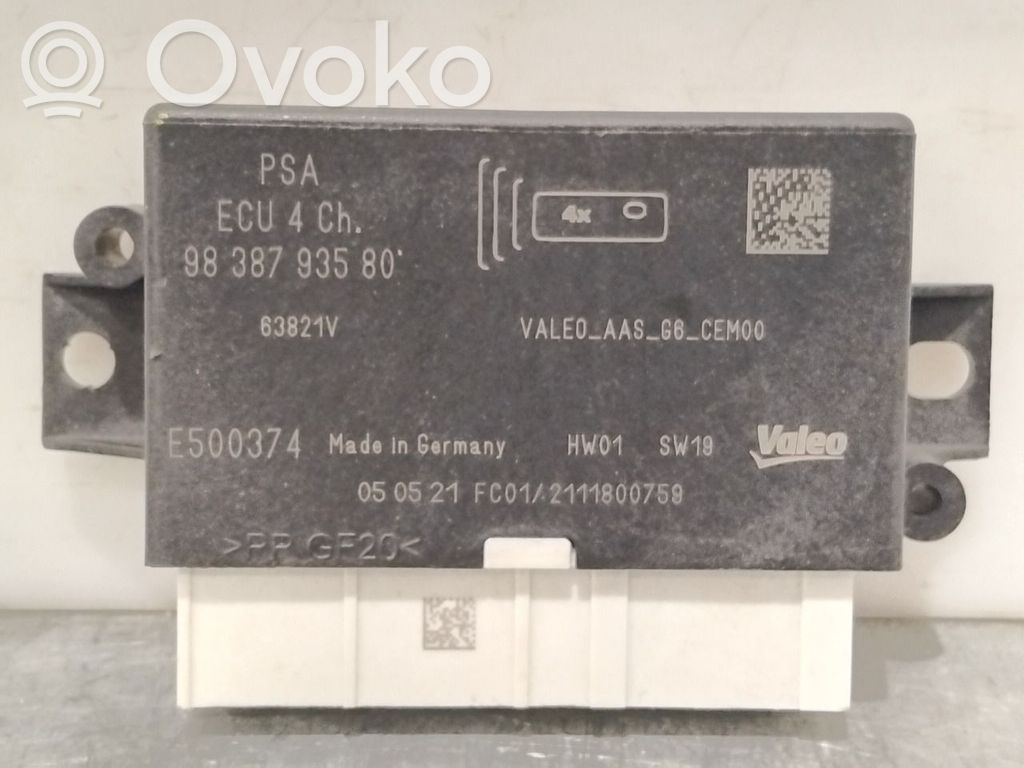 Opel Corsa F Sterownik / Moduł parkowania PDC 
