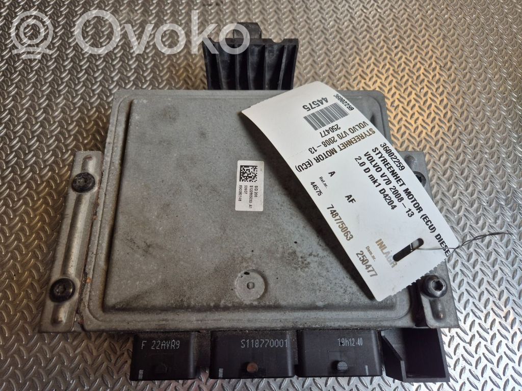 Volvo V70 Engine control unit/module ECU 