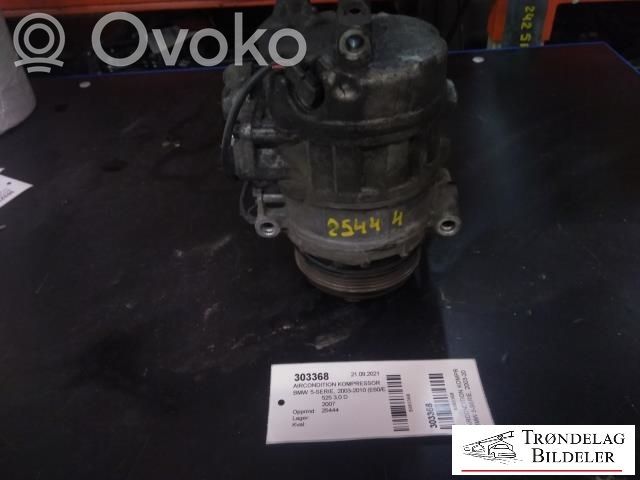 BMW 5 E60 E61 Ilmastointilaitteen kompressorin pumppu (A/C) 