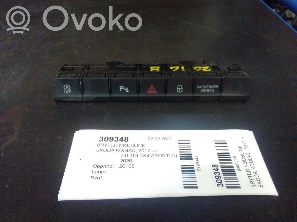 Skoda Kodiaq Comutator lumini pericol 