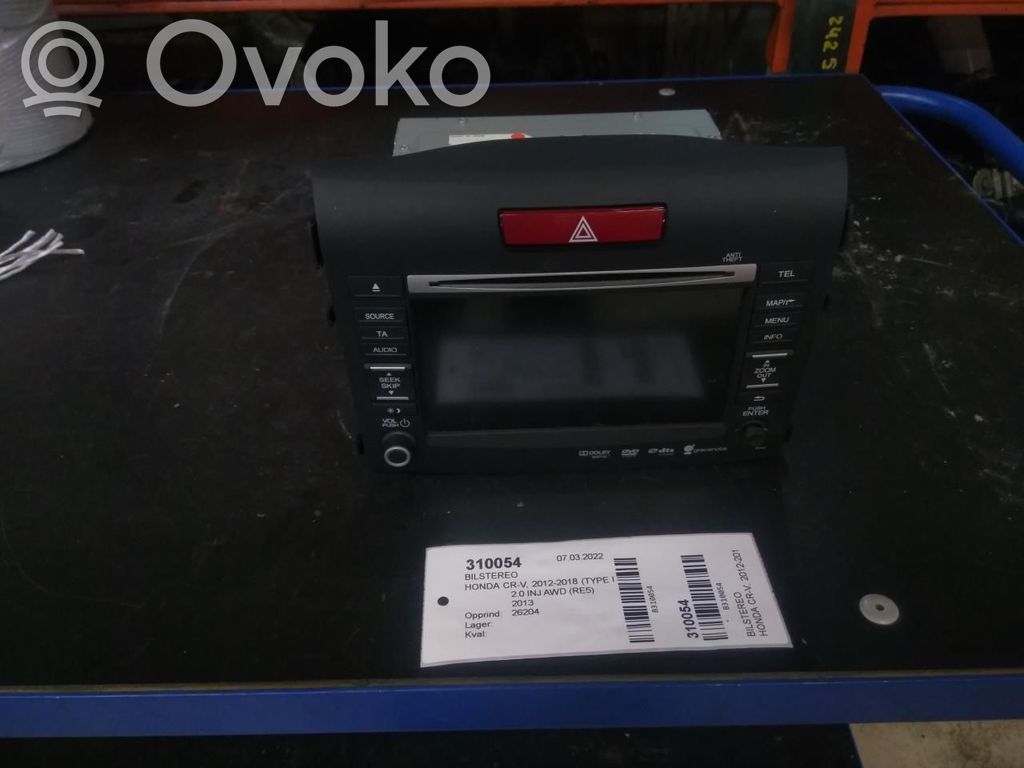 Honda CR-V Unità principale autoradio/CD/DVD/GPS
