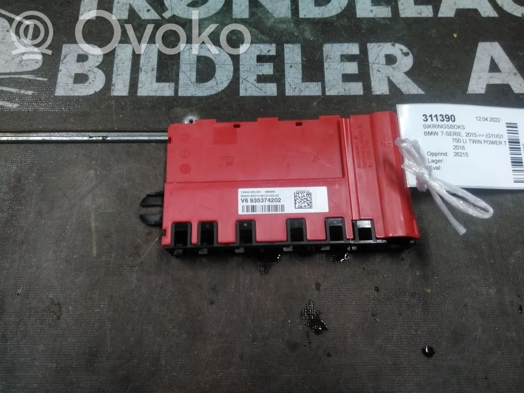 BMW 7 G11 G12 Set cutie siguranțe 