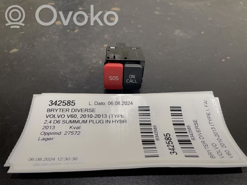 Volvo V60 Otros interruptores/perillas/selectores 