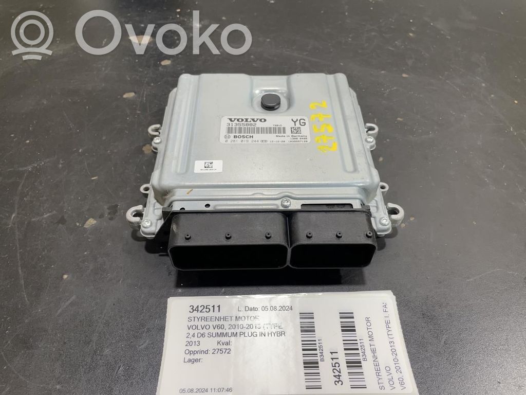 Volvo V60 Unité de commande, module ECU de moteur 