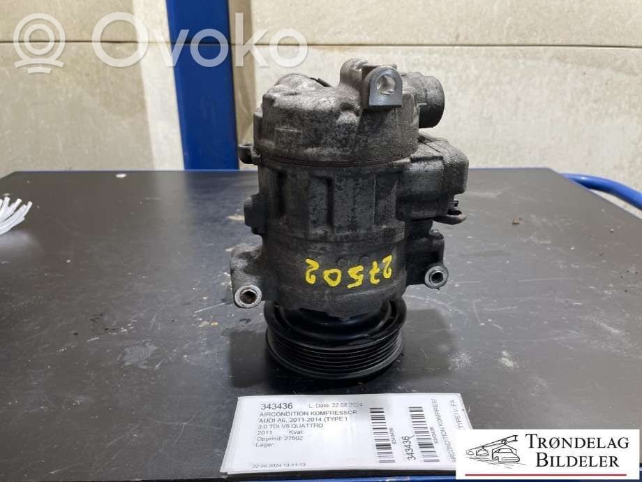 Audi A6 S6 C7 4G Air conditioning (A/C) compressor (pump) 