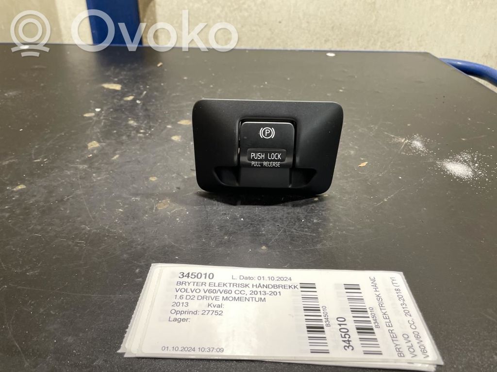 Volvo V60 Interruttore del freno di stazionamento/freno a mano 