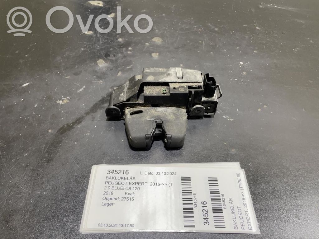 Peugeot Expert Blocco chiusura del portellone