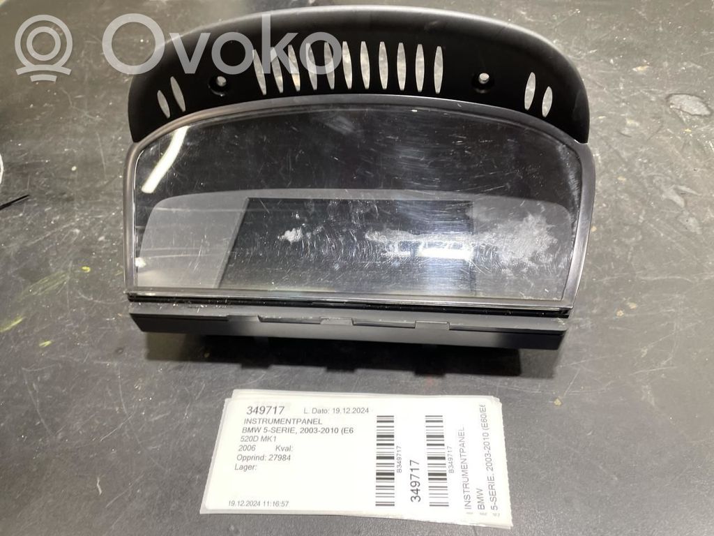 BMW 5 E60 E61 Speedometer (instrument cluster) 