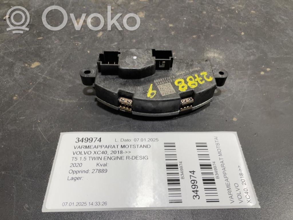 Motor aerotermă/rezistor ventilator   31497512,31497512