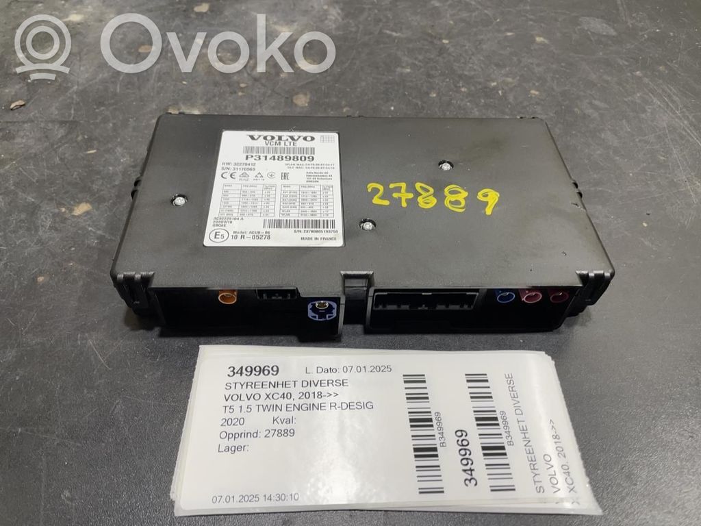 Volvo XC40 Other control units/modules 