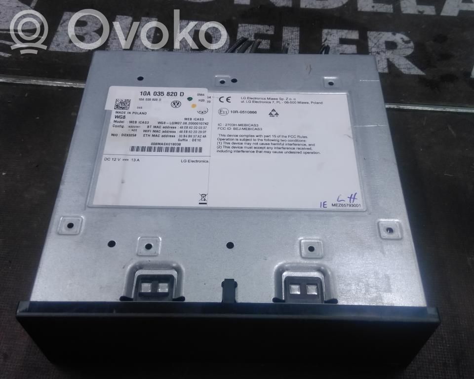 Volkswagen ID.3 Unitate principală radio/CD/DVD/GPS 