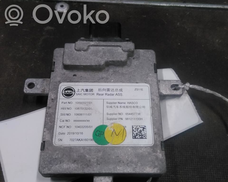 MG ZS Sensor de radar Distronic 