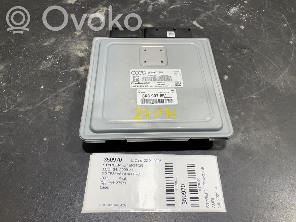 Audi A4 S4 B8 8K Engine control unit/module ECU 