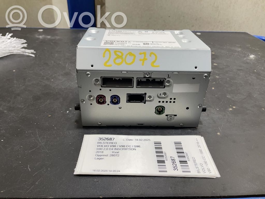 Volvo S90, V90 Unità principale autoradio/CD/DVD/GPS 