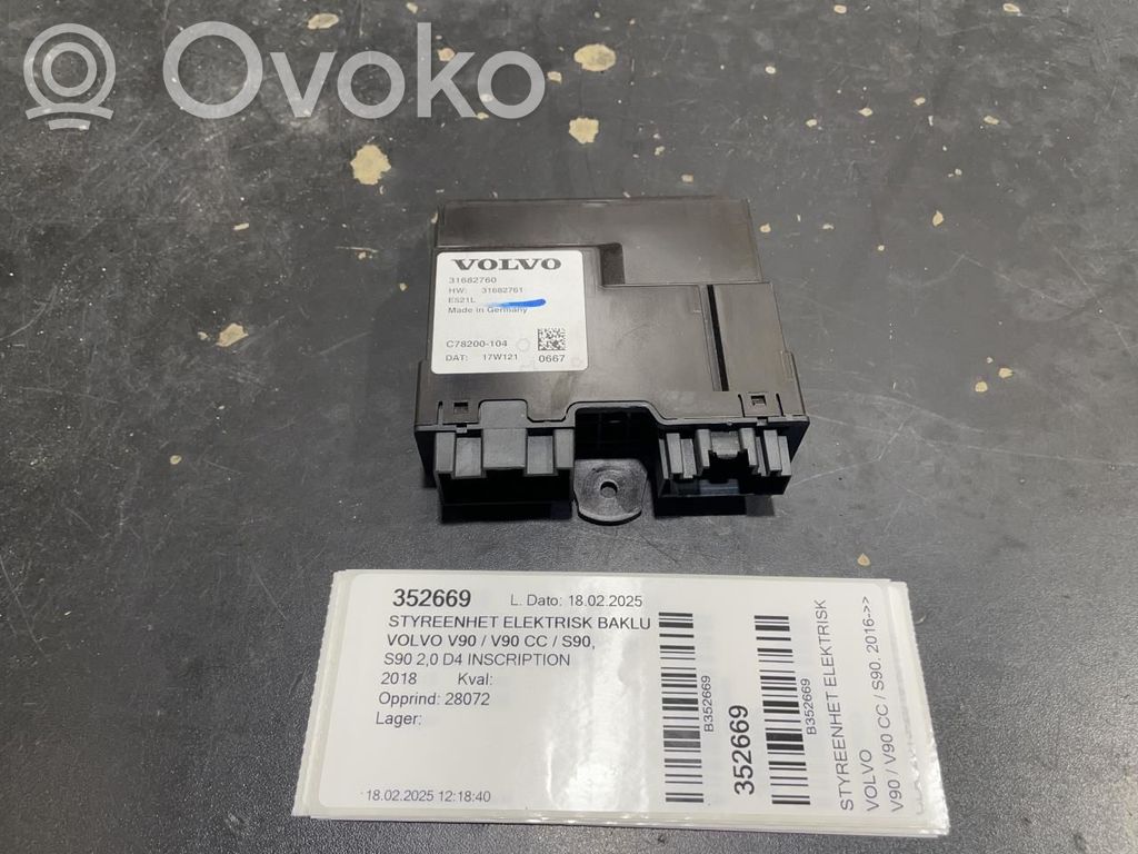 Volvo S90, V90 Unitate/modul comandă hayon/portbagaj 