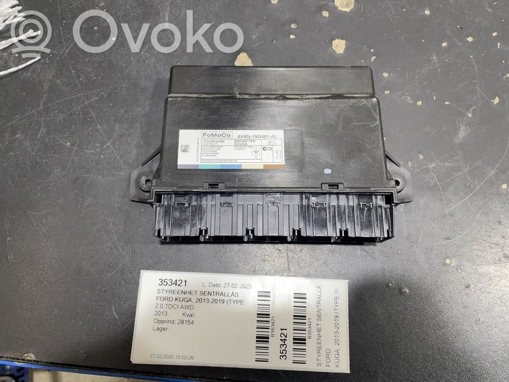Ford Kuga II Unité de commande / module de verrouillage centralisé porte 