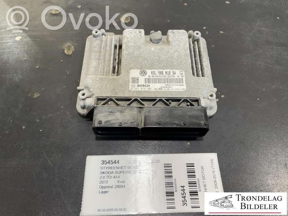 Skoda Superb B6 (3T) Engine control unit/module ECU 