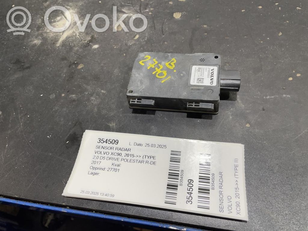 Volvo XC90 Sensor de radar Distronic 